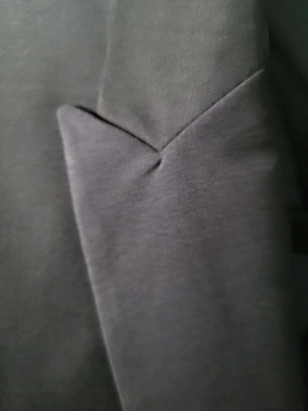 Men's Navy Single-Button Notch Lapel Blazer